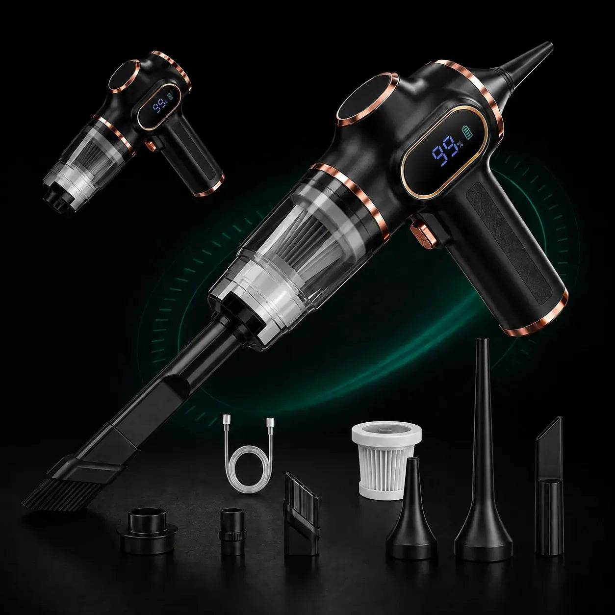 2 in 1 Akku Handstaubsauger – Saugen & Luftfunktion für Auto & Zuhause